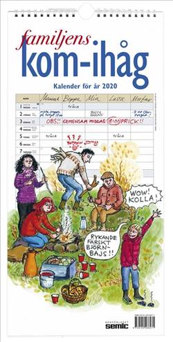 Familjens kom-ihåg-kalender 2020