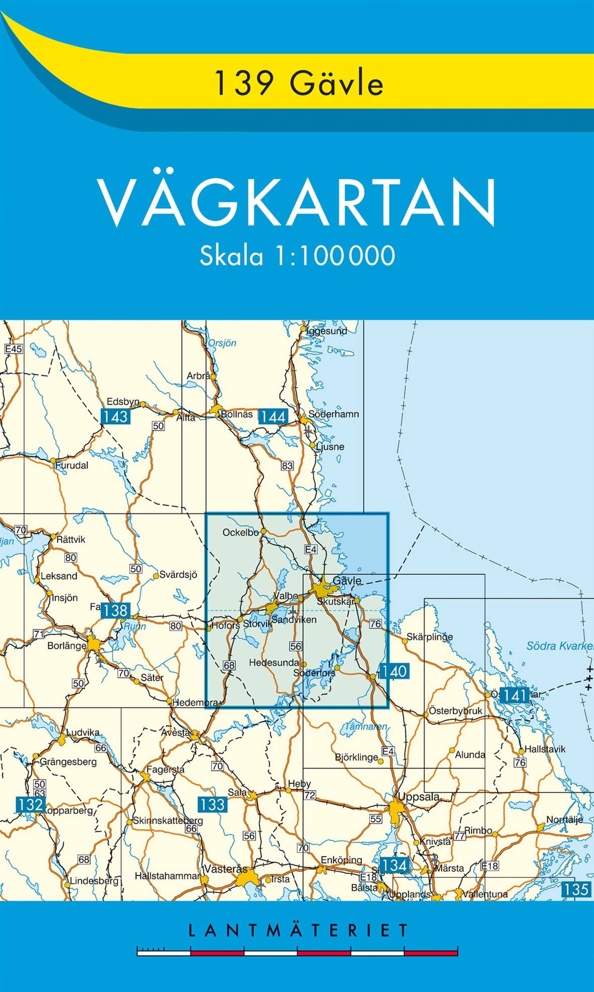 139 Gävle Vägkartan : 1:100000