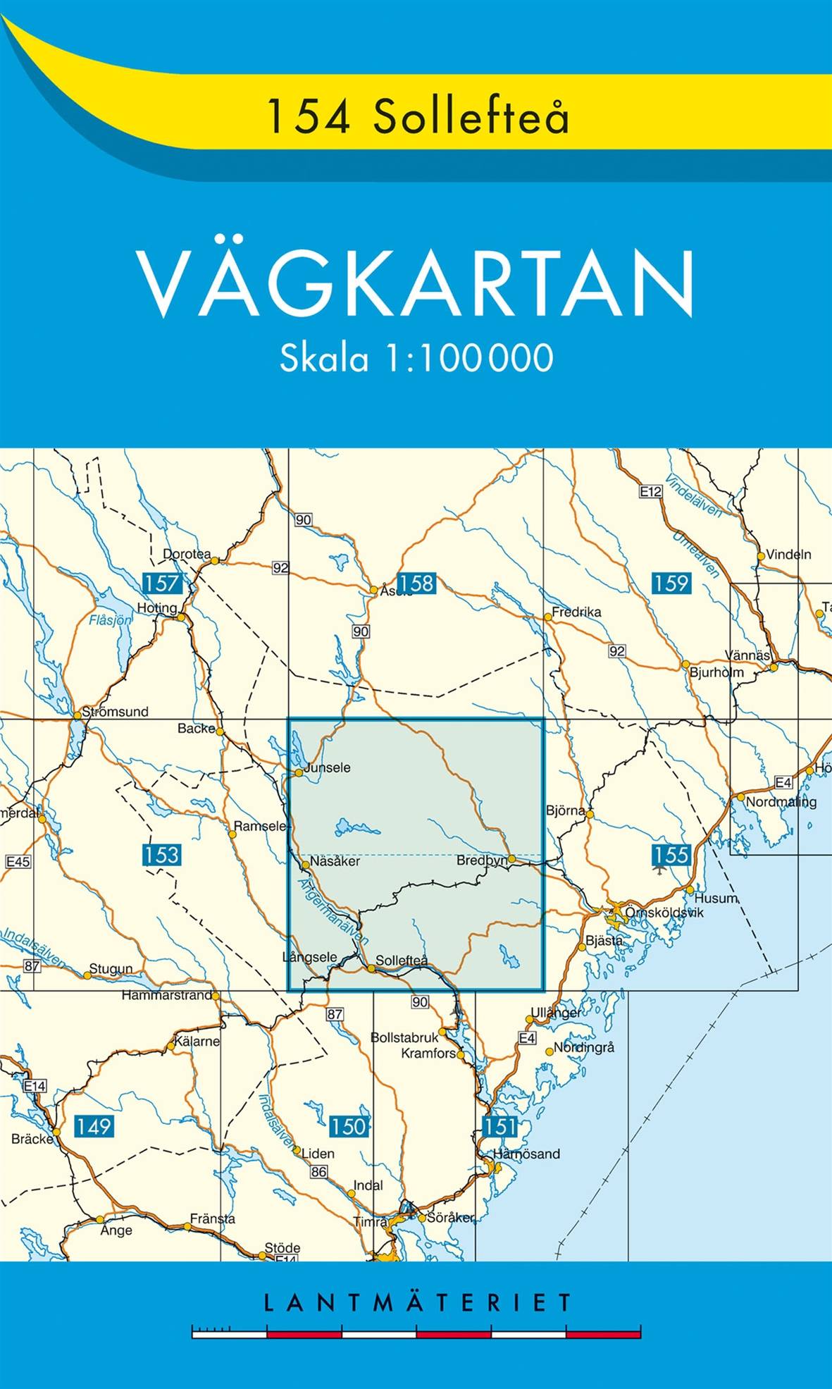 154 Sollefteå Vägkartan : 1:100000