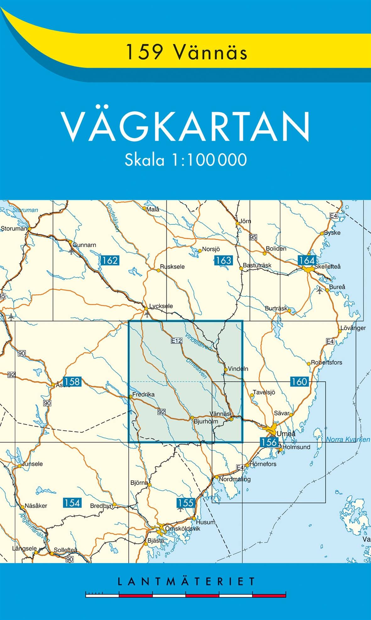 159 Vännäs vägkartan : 1:100000