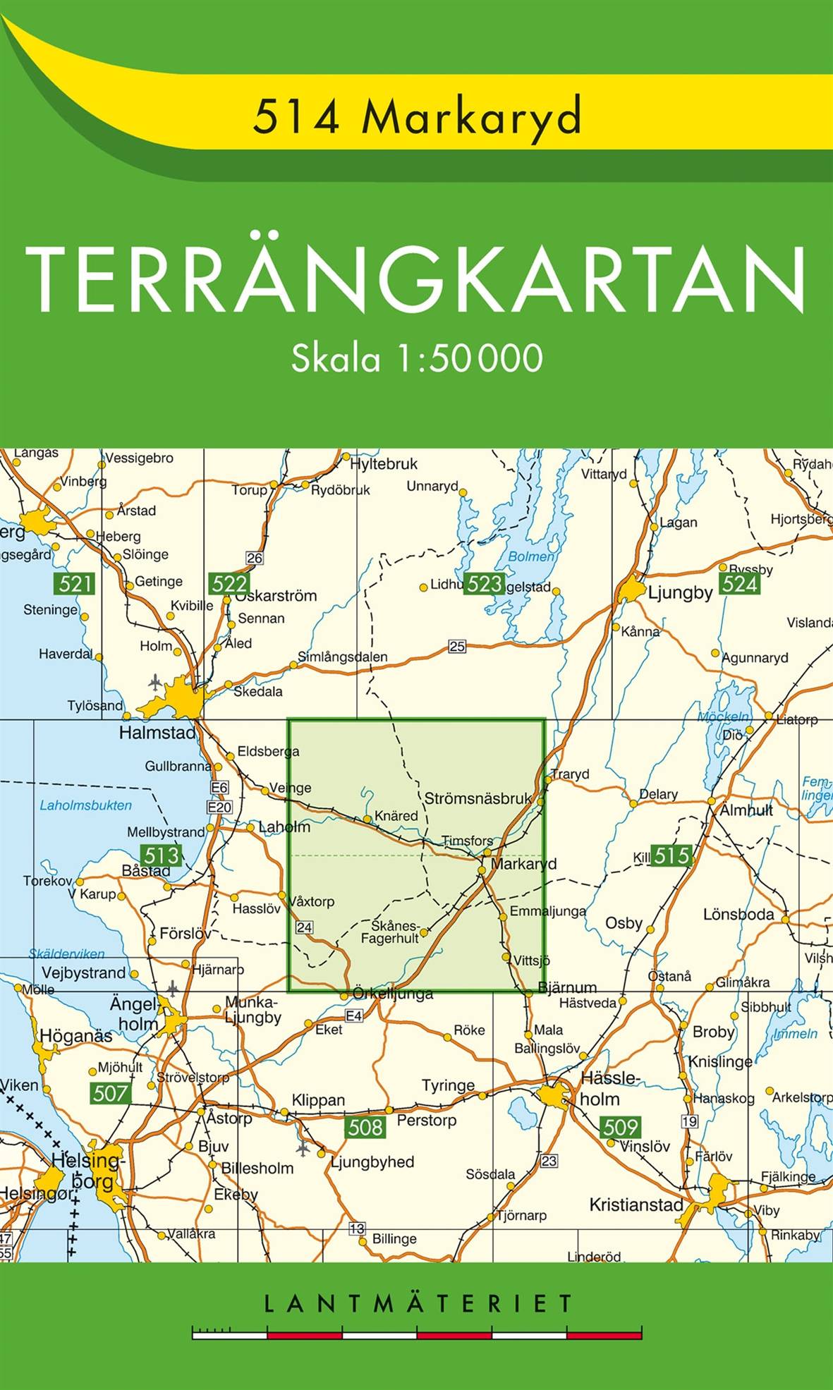 514 Markaryd terrängkartan : 1:50000