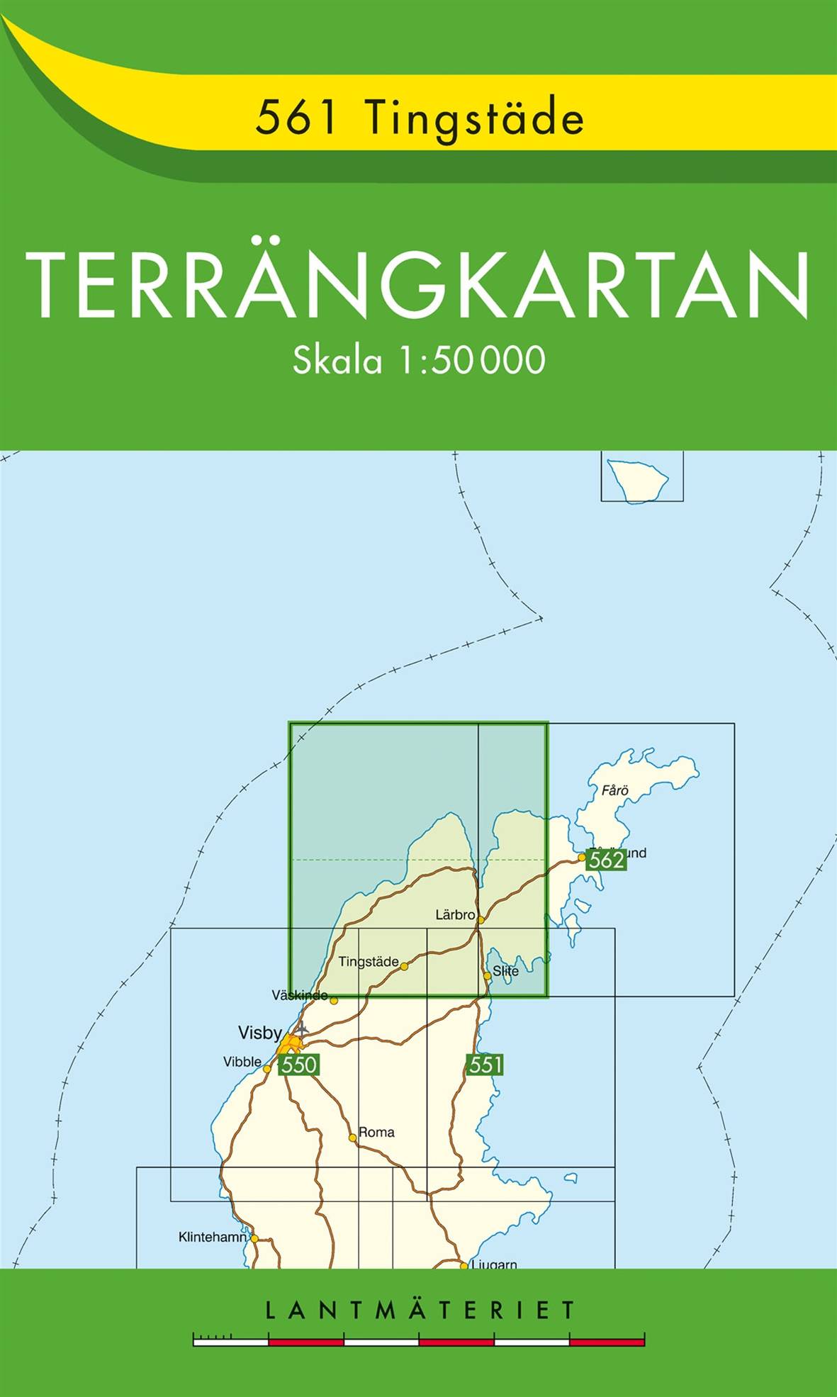 561 Tingstäde Terrängkartan : 1:50000