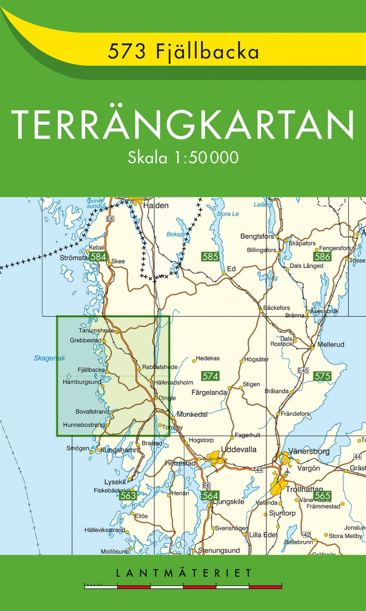 573 Fjällbacka Terrängkartan : 1:50000