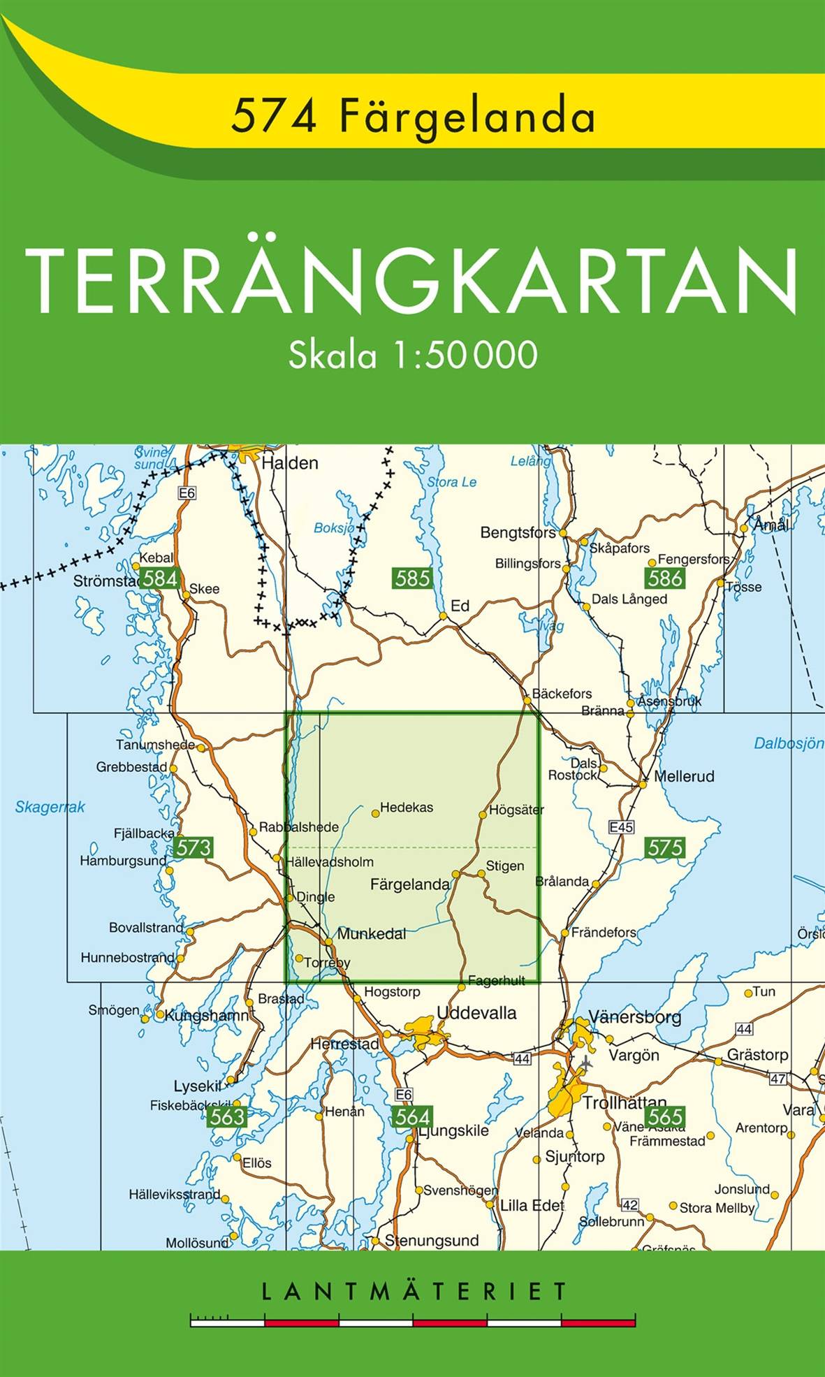 574 Färgelanda Terrängkartan : 1:50000