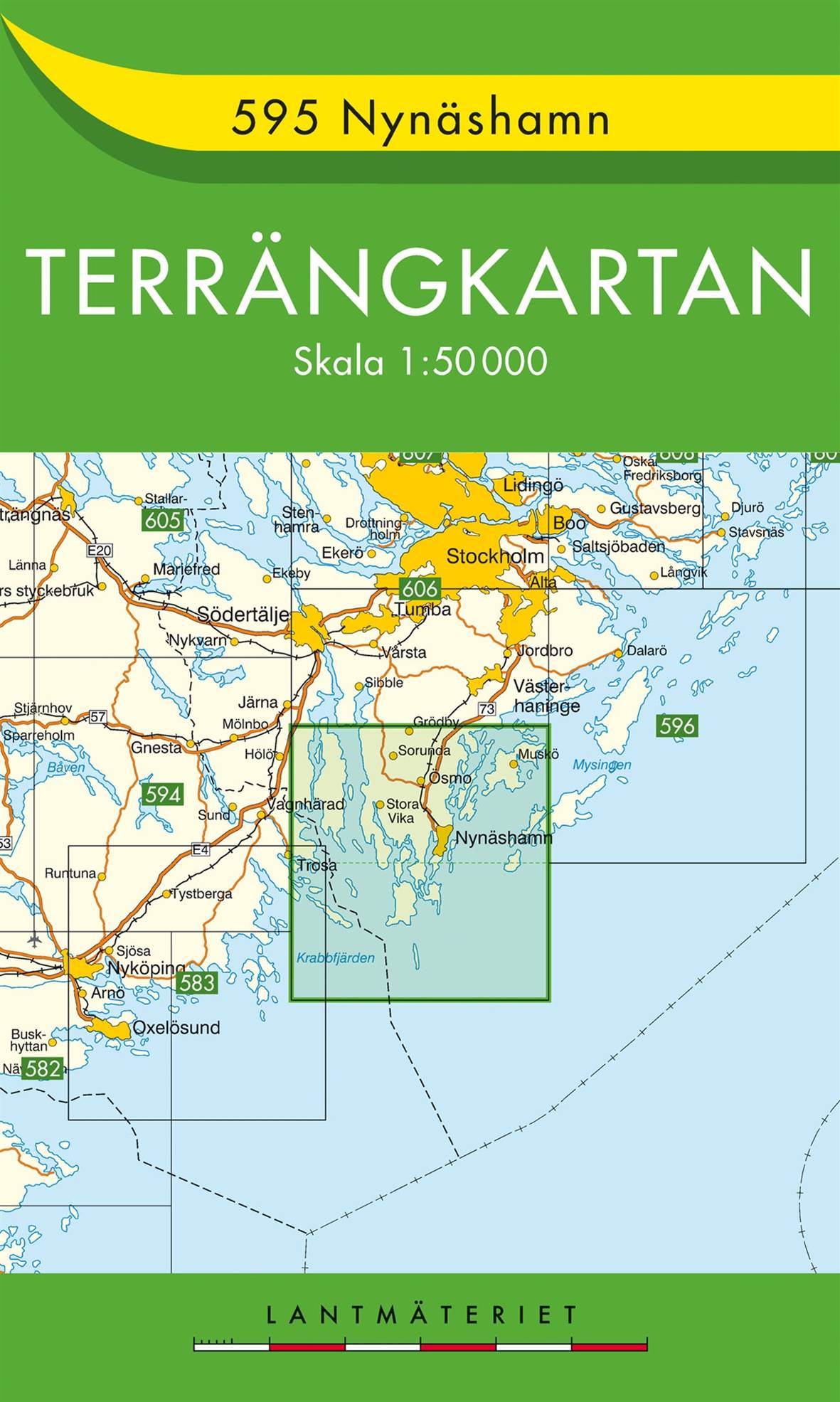 595 Nynäshamn Terrängkartan : 1:50000