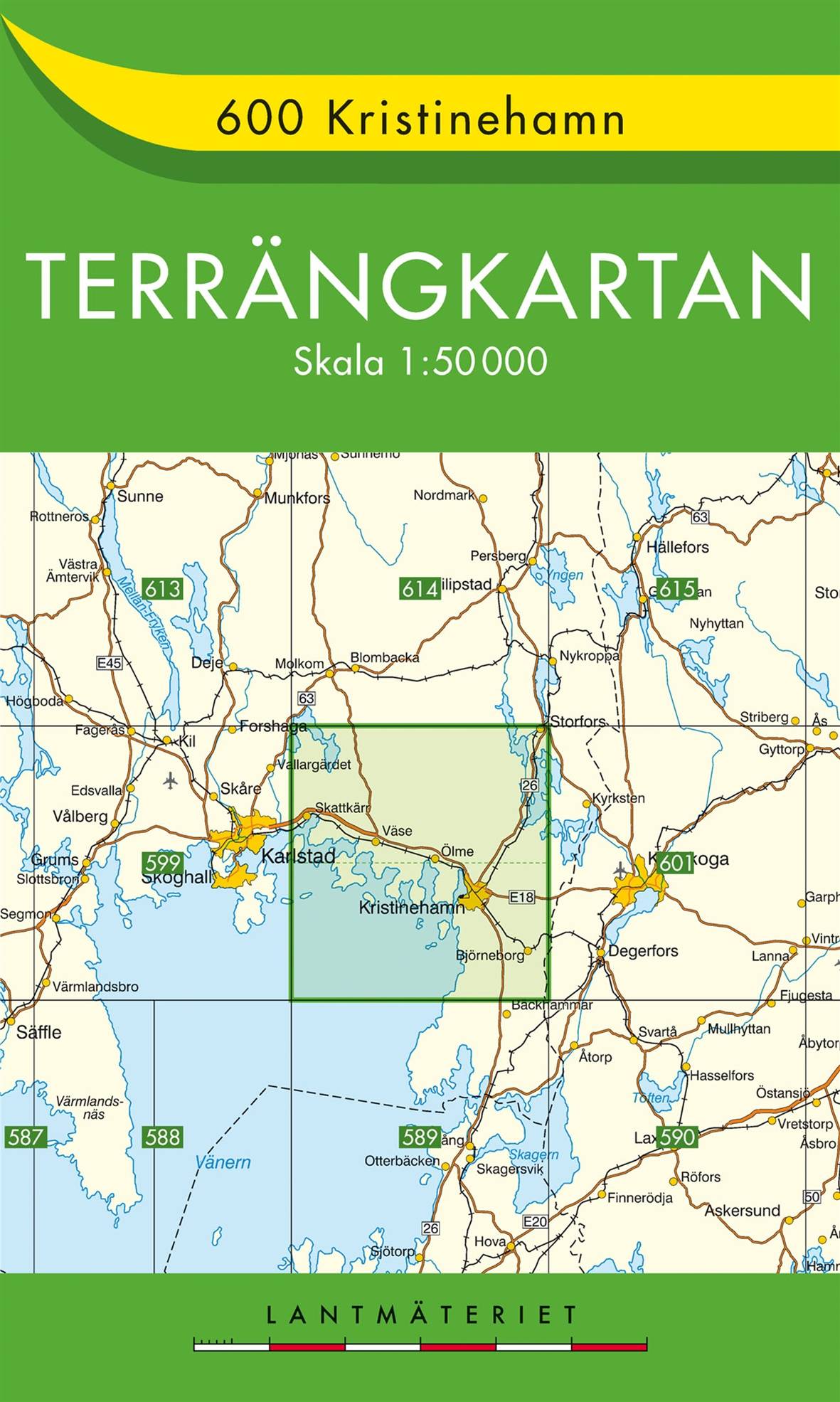 600 Kristinehamn Terrängkartan : 1:50000