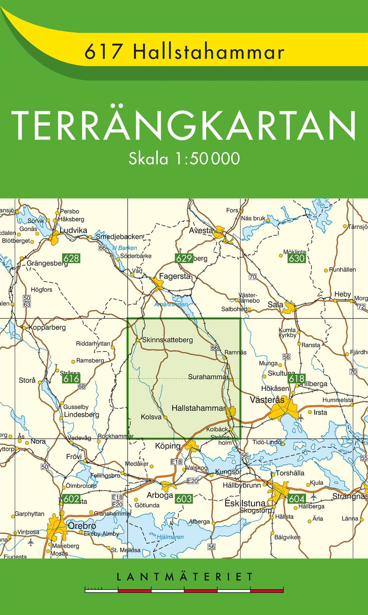 617 Hallstahammar Terrängkartan : 1:50000