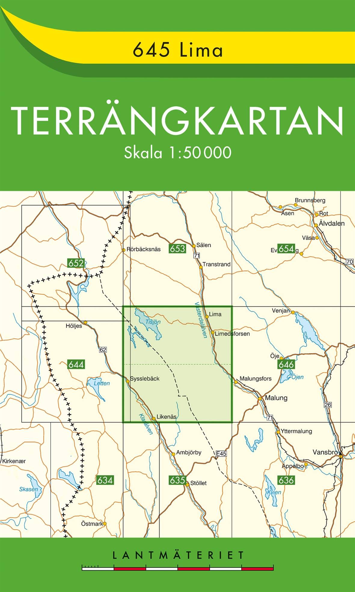 645 Lima Terrängkartan : 1:50000