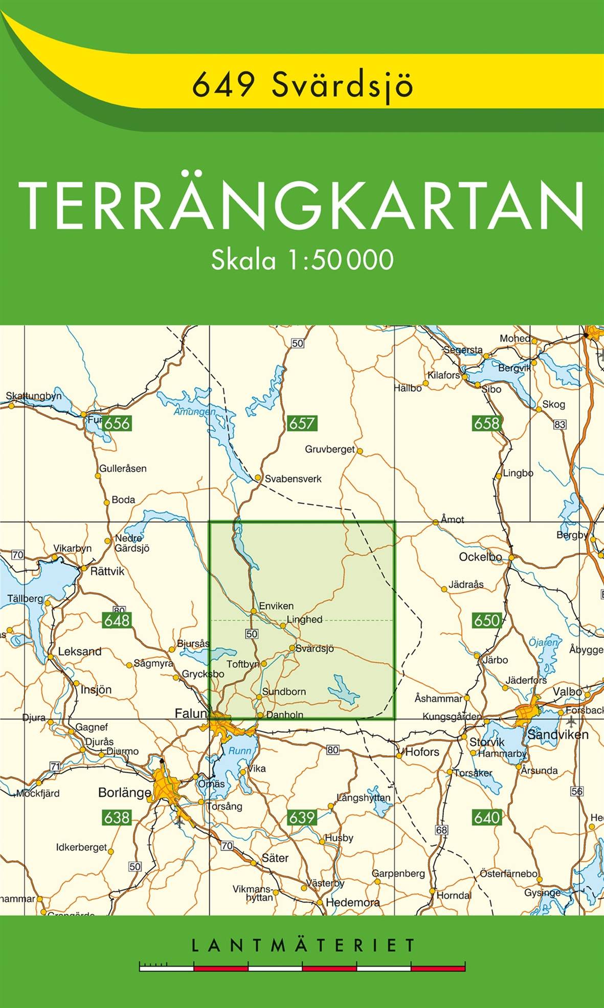 649 Svärdsjö Terrängkartan : 1:50000