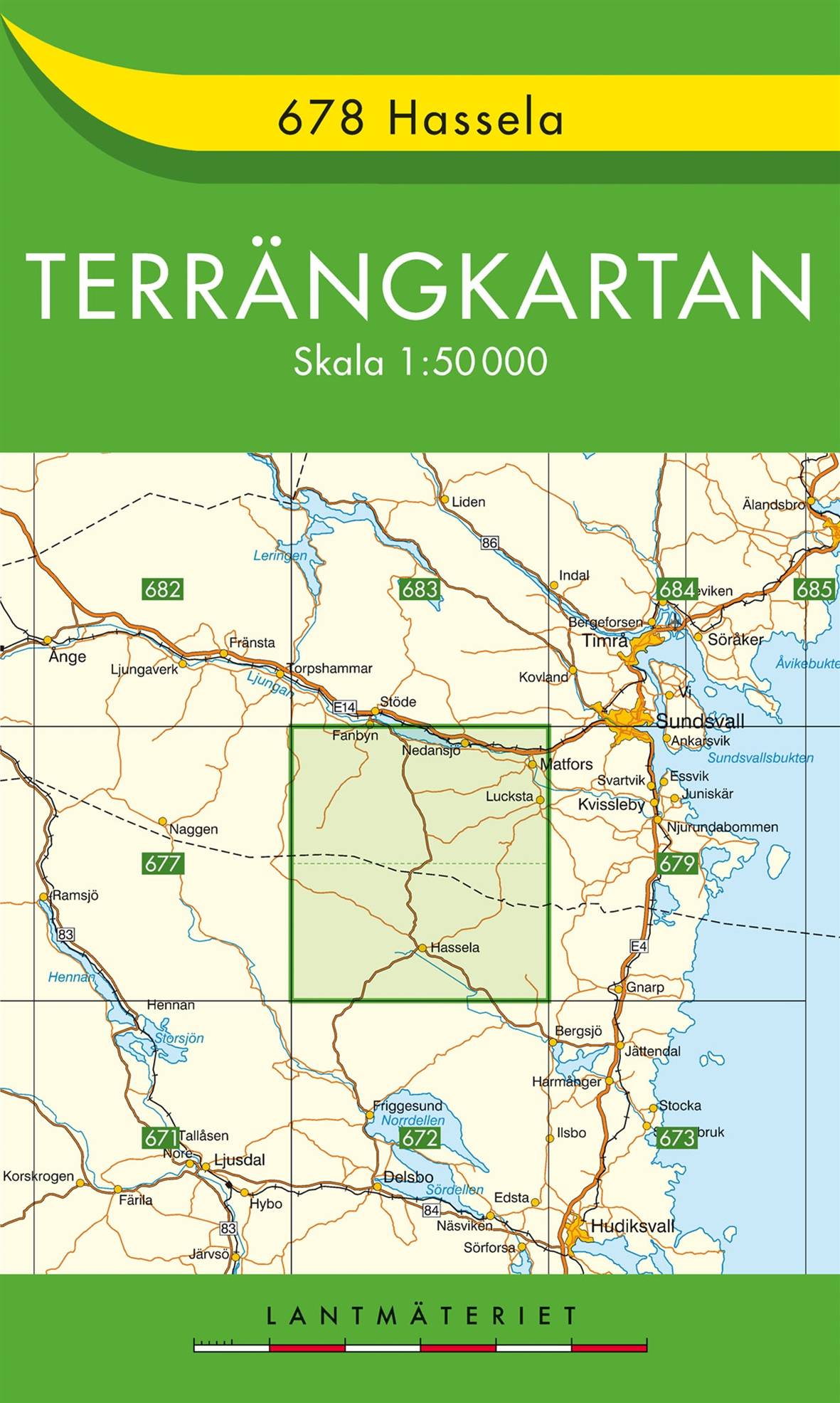 678 Hassela Terrängkartan : 1:50000