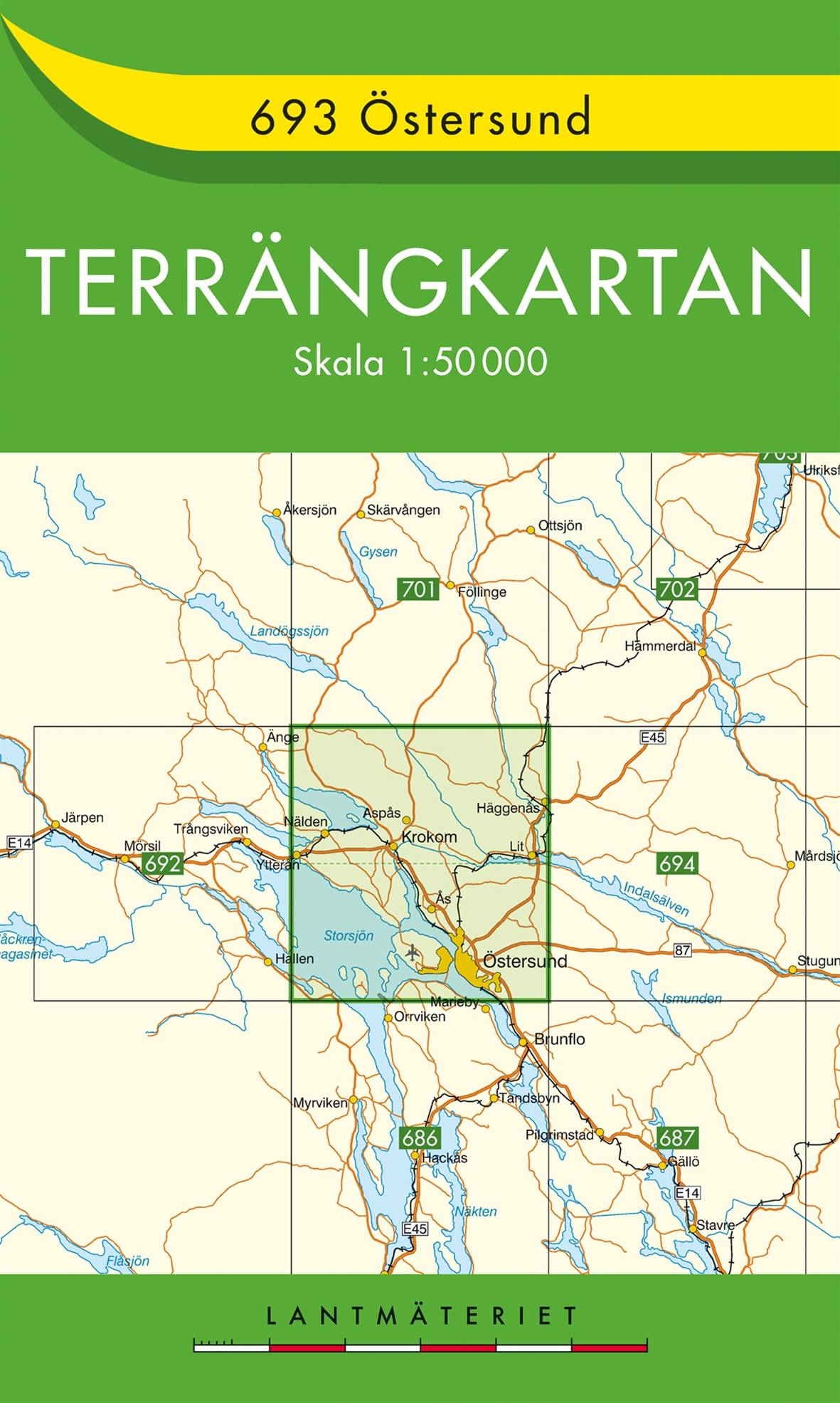 693 Östersund Terrängkartan : 1:50000