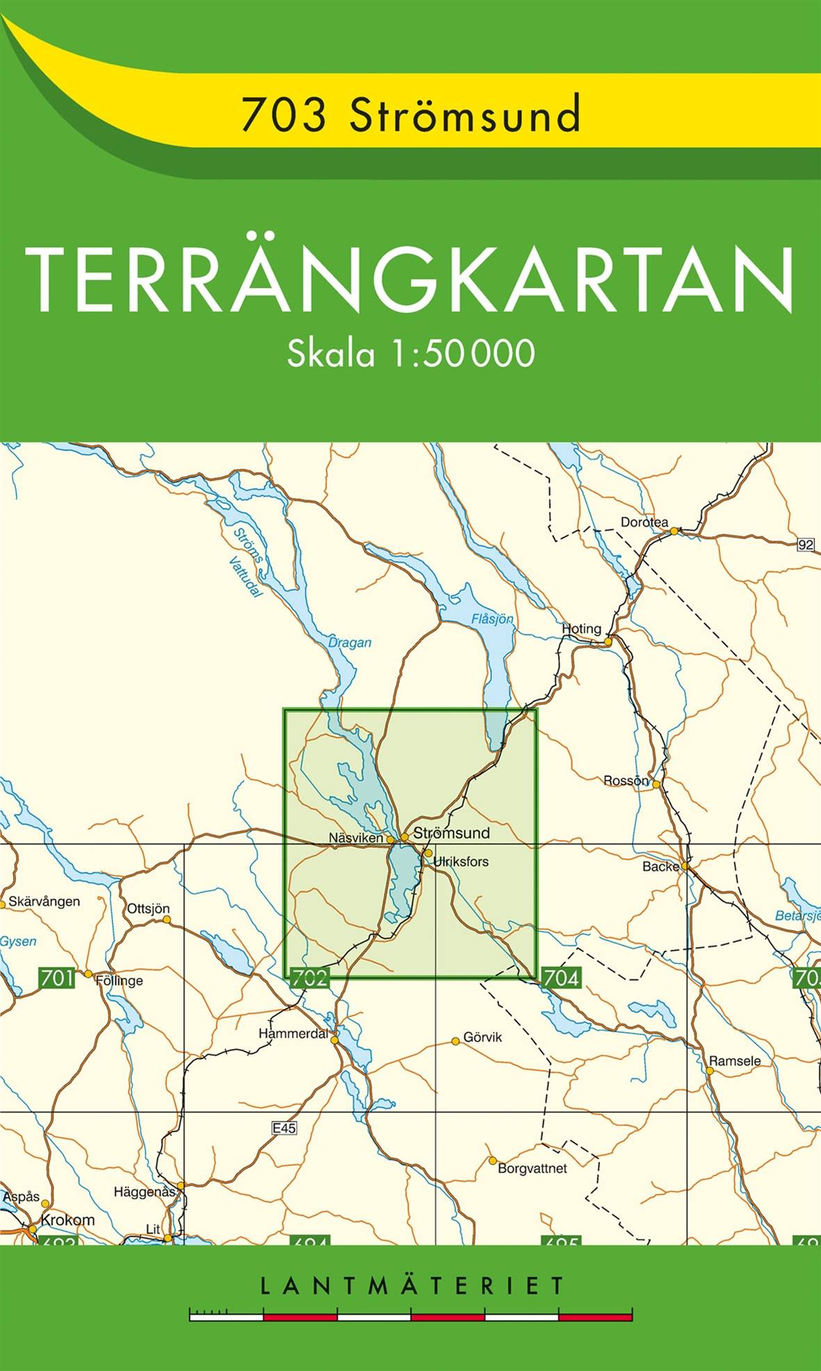 703 Strömsund Terrängkartan : 1:50000