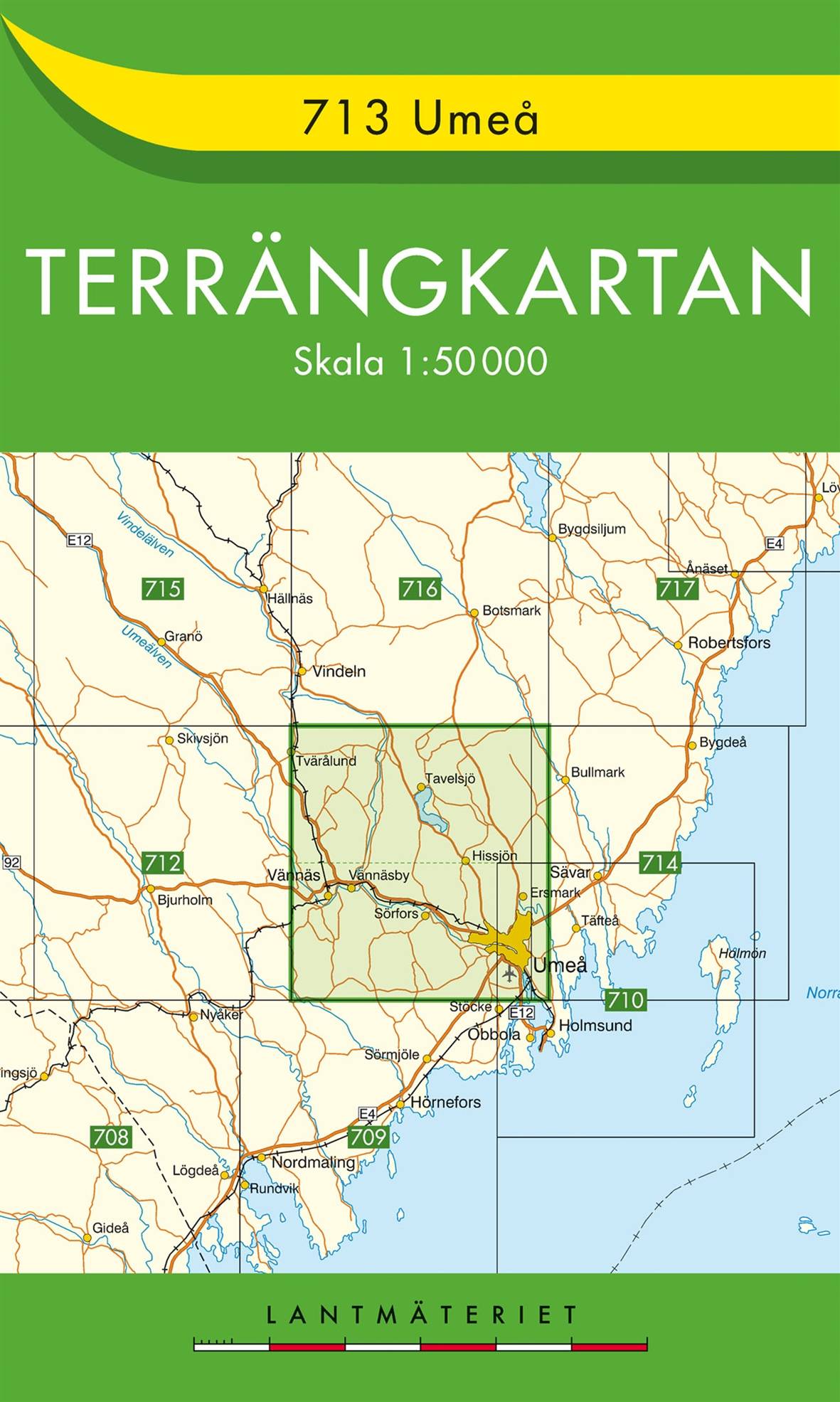 713 Umeå Terrängkartan : 1:50000