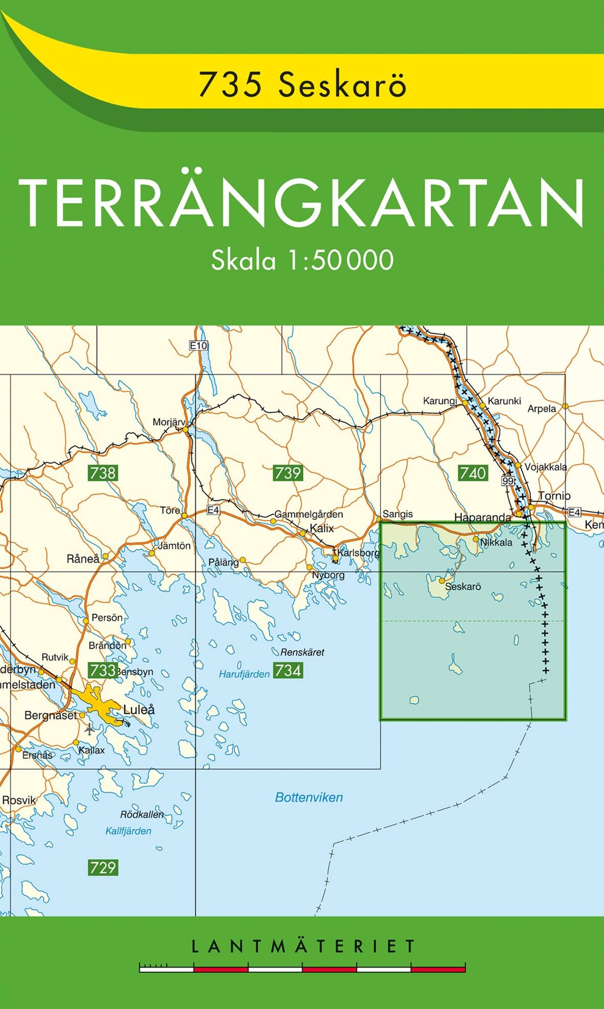 735 Seskarö Terrängkartan : 1:50000