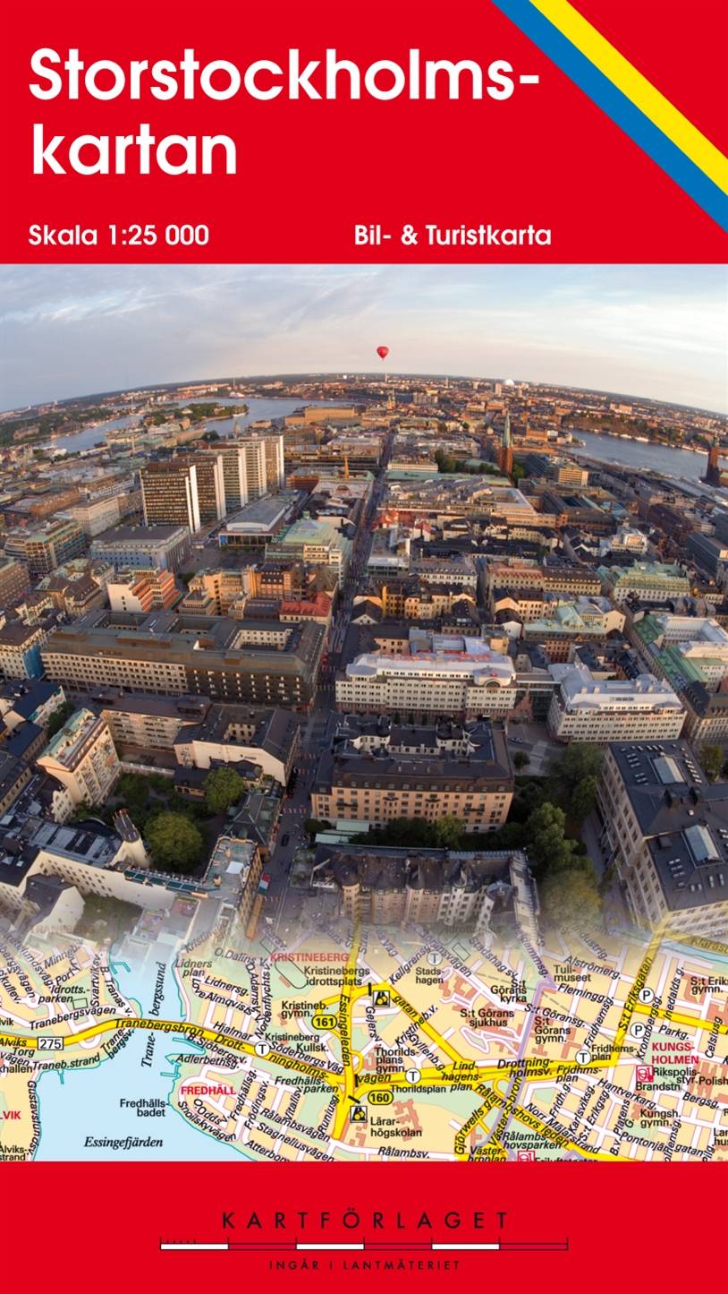 Stor Stockholmskartan karta Stockholm : 1:25000
