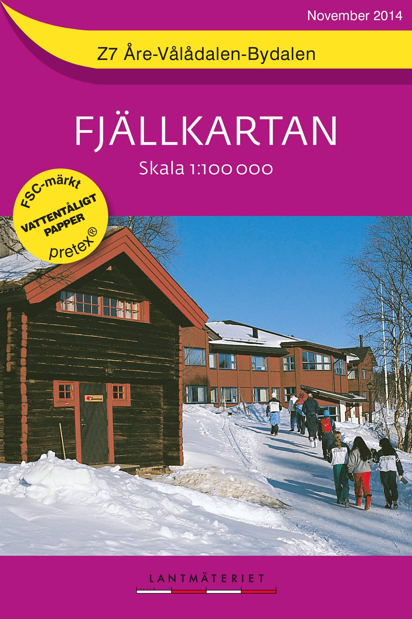 Z7 Åre-Vålådalen-Bydalen Fjällkartan : 1:100000