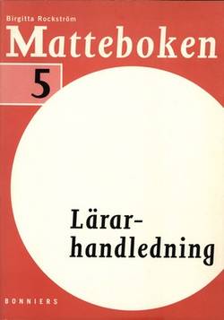 Matteboken Lärarhandledning år 5