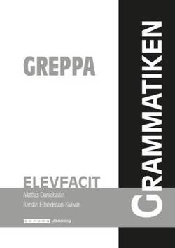 Greppa grammatiken Elevfacit