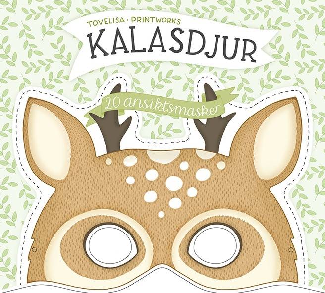 Kalasdjur 20 ansiktsmasker