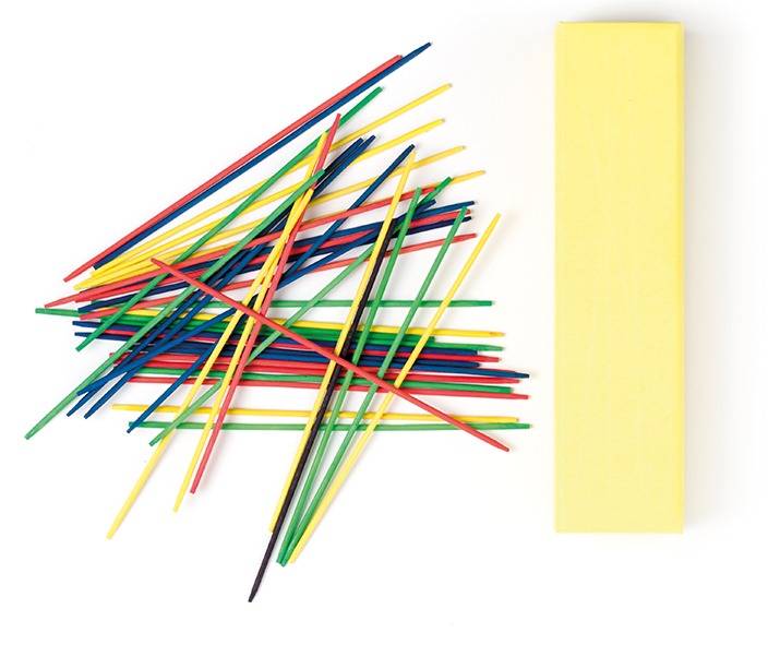 Plockepinn spel (pick up sticks) - spel för inredning