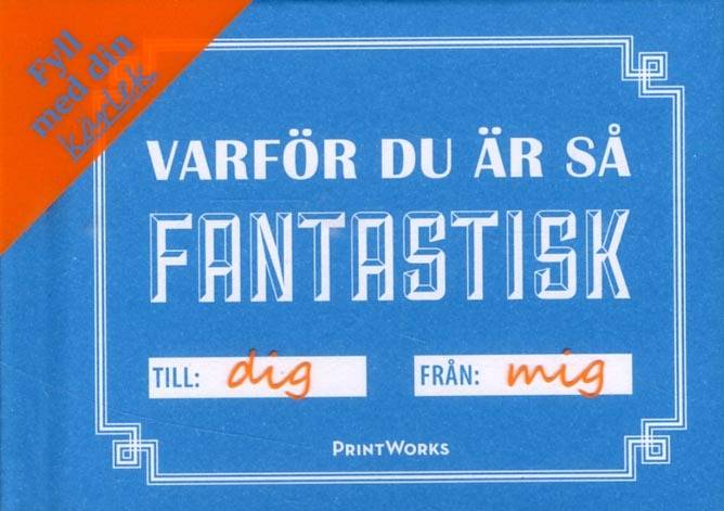 Varför - Du är så fantastisk