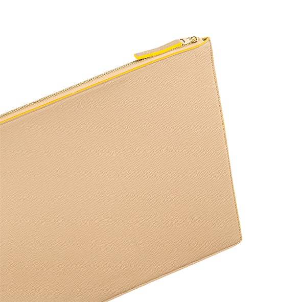 Laptopfodral (Beige/Gul) - 10 - 12 tum