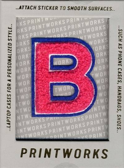 B - Embroidered Sticker