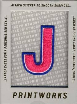 J - Embroidered Sticker