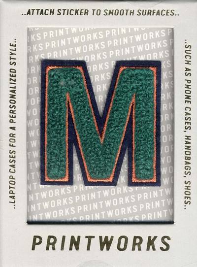 M - Embroidered Sticker