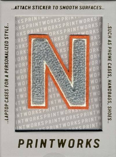 N - Embroidered Sticker
