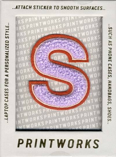 S - Embroidered Sticker