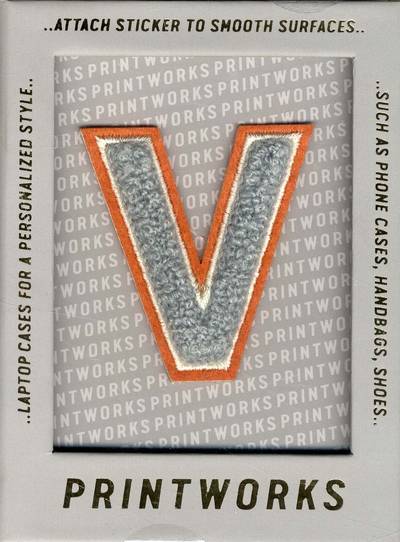 V - Embroidered Sticker