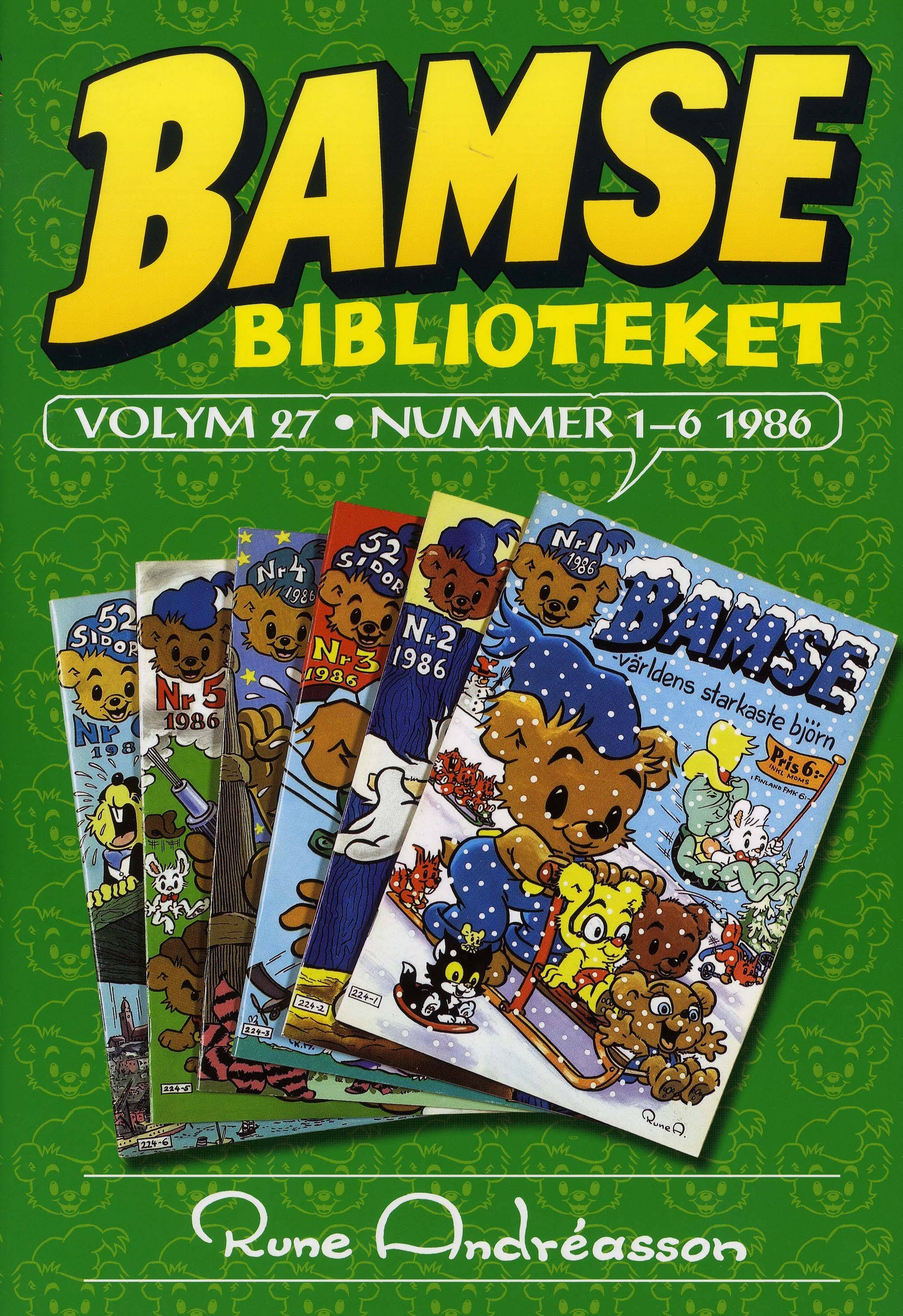 Bamsebiblioteket. Vol 27, Nummer 1-6 1986
