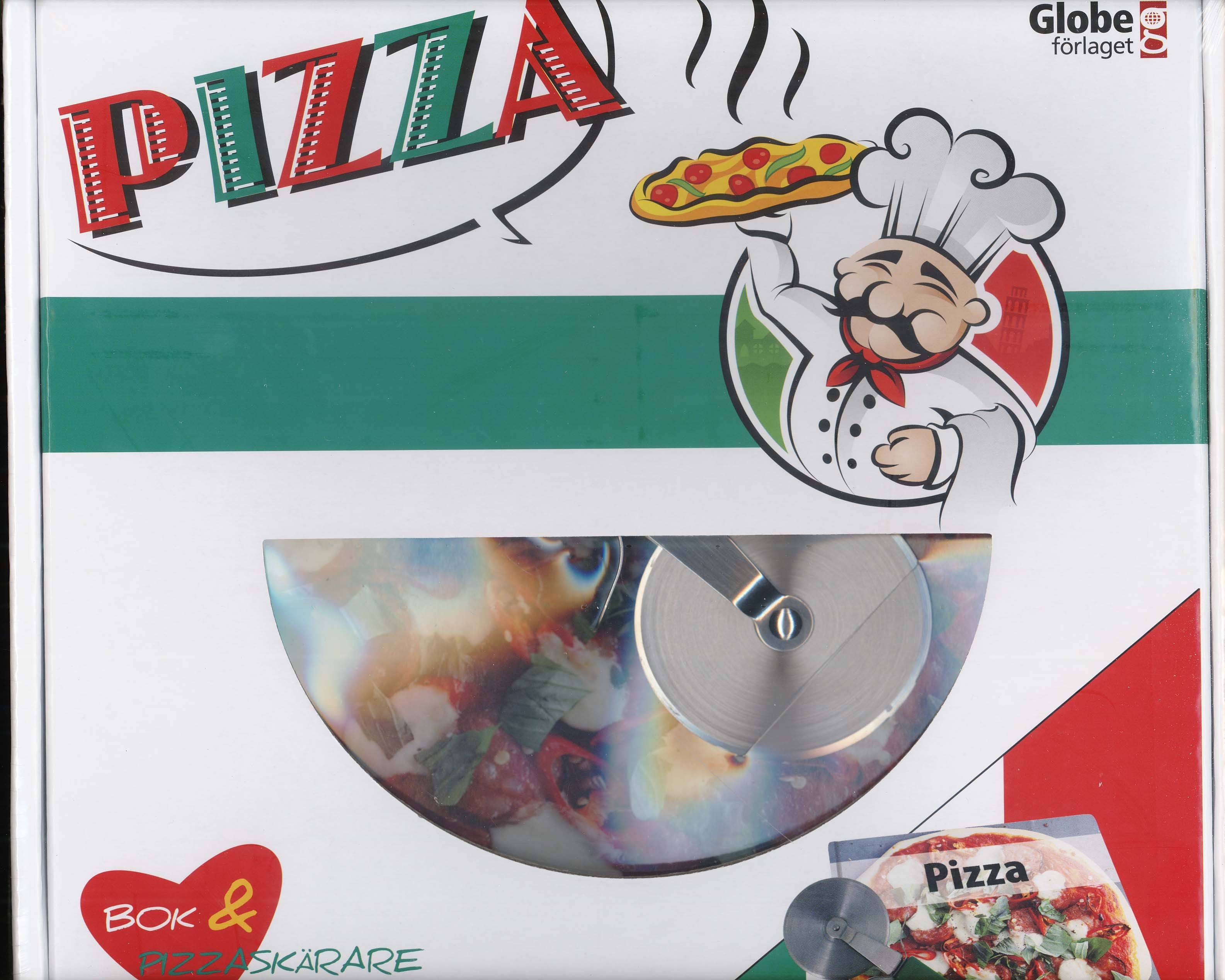 Pizza - box (bok & Pizzaskärare)