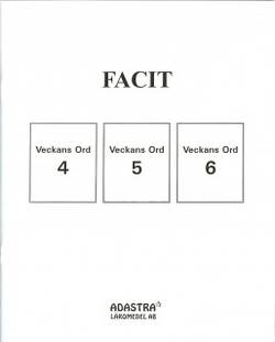 Veckans ord Facit till bok 4-6