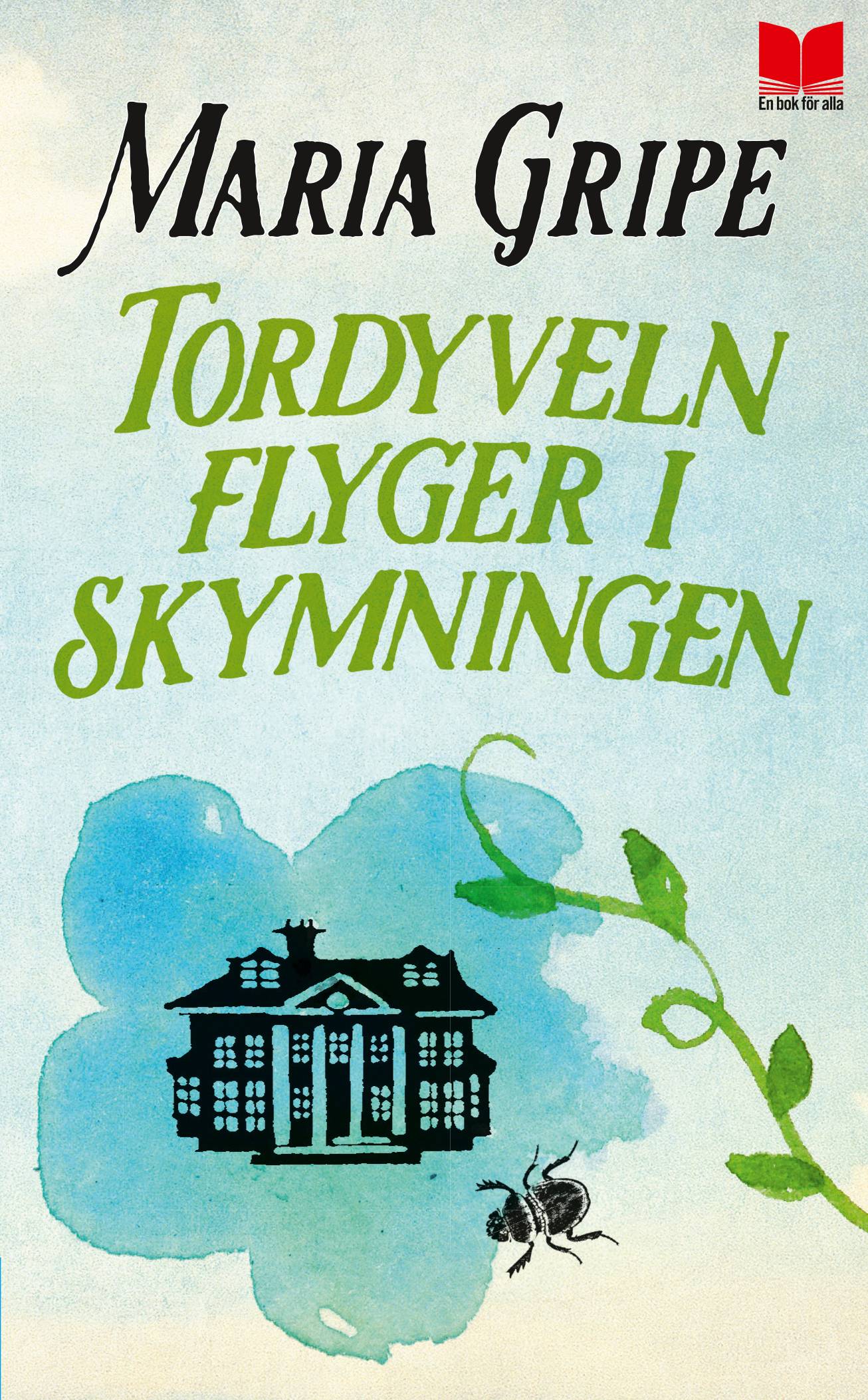 Tordyveln flyger i skymningen