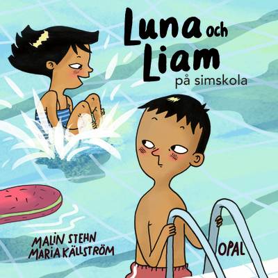 Luna och Liam på simskola