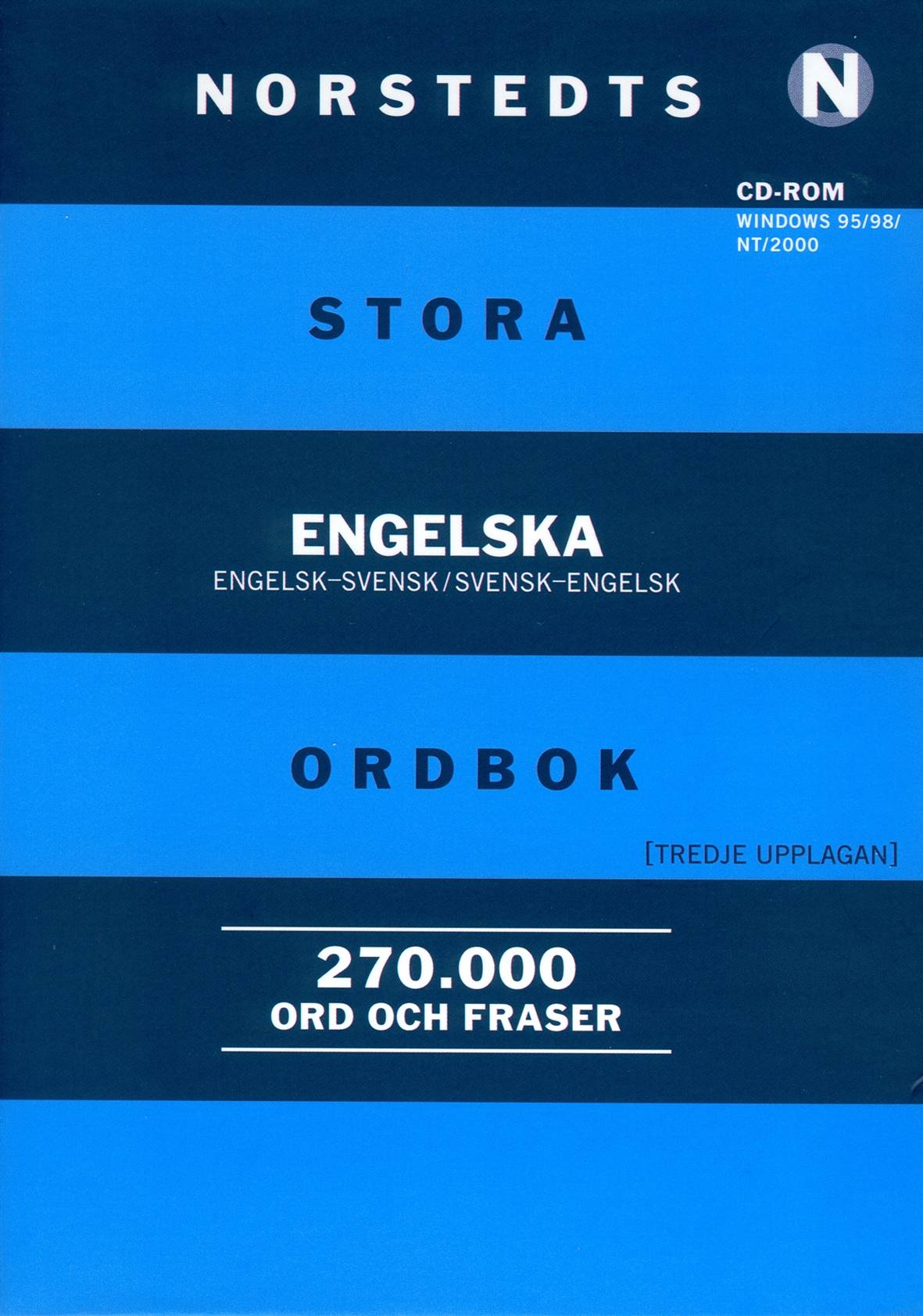 Norstedts stora engelska ordbok : CD : engelsk-svensk/svensk-engelsk. 270.000 ord och fraser