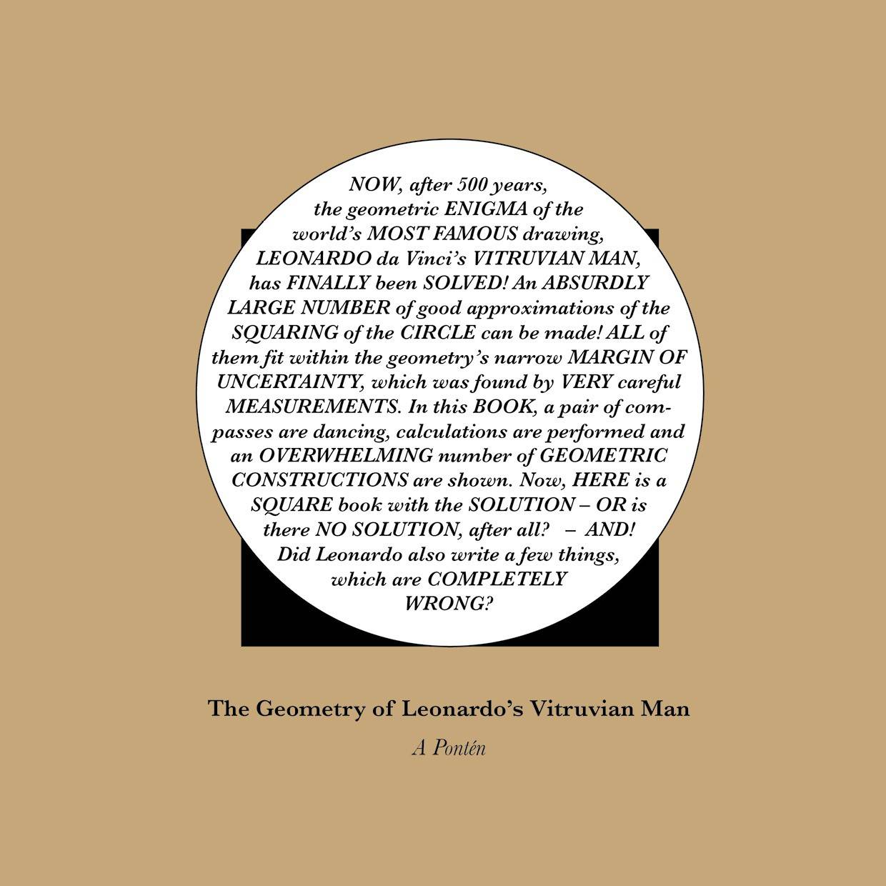 The Geometry of Leonardo’s Vitruvian Man and the Contents of the Margin of Uncertainty