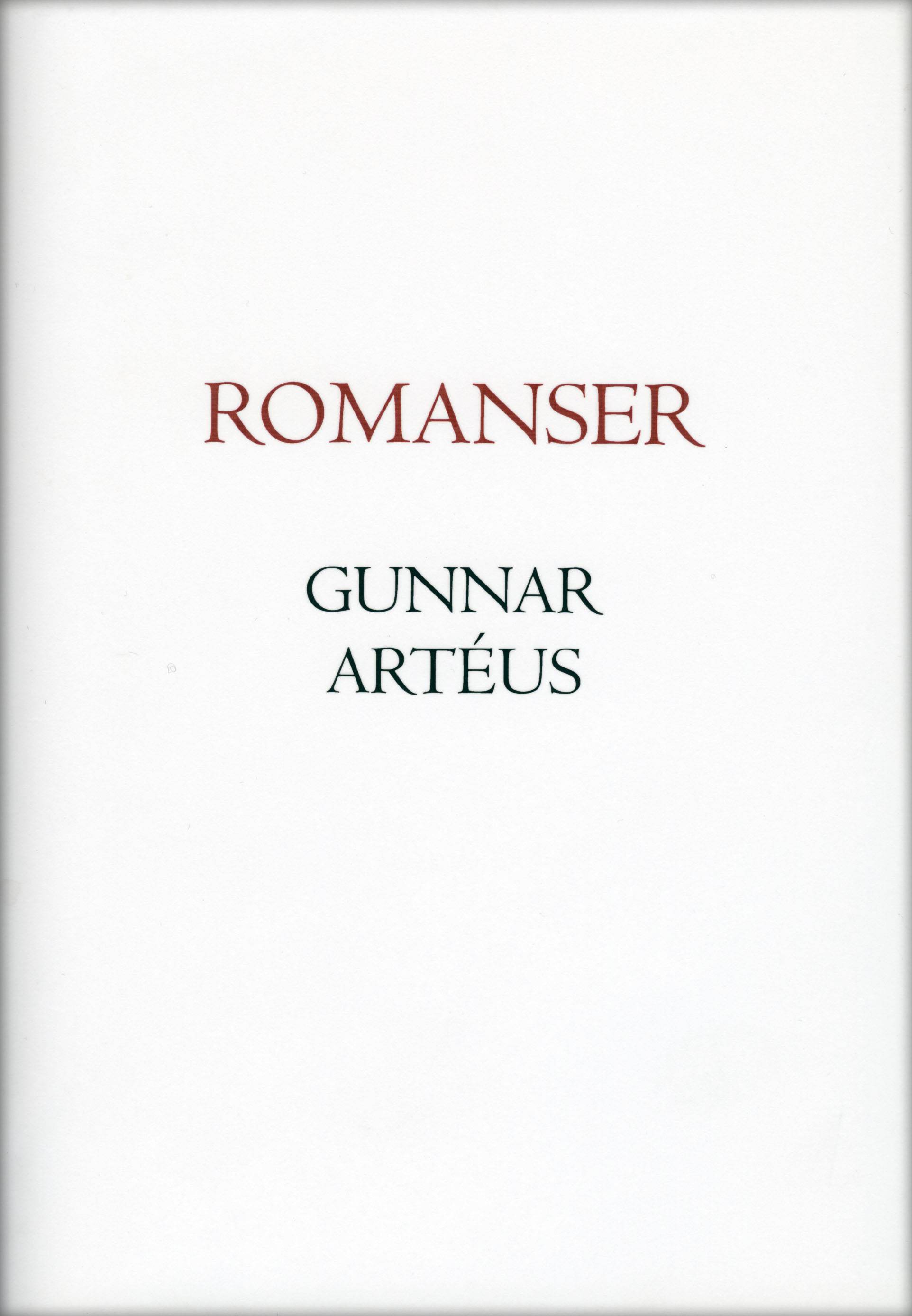 Romanser : lyrik i urval