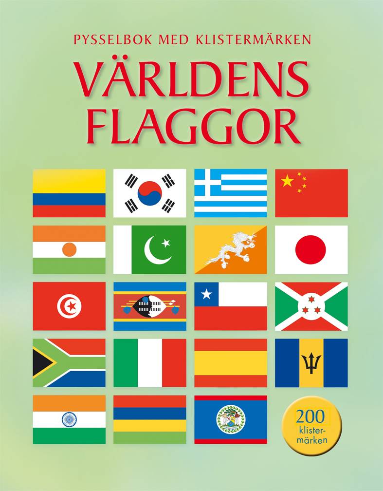 Världens flaggor : pysselbok med klistermärken