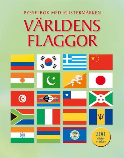 Världens flaggor : pysselbok med klistermärken