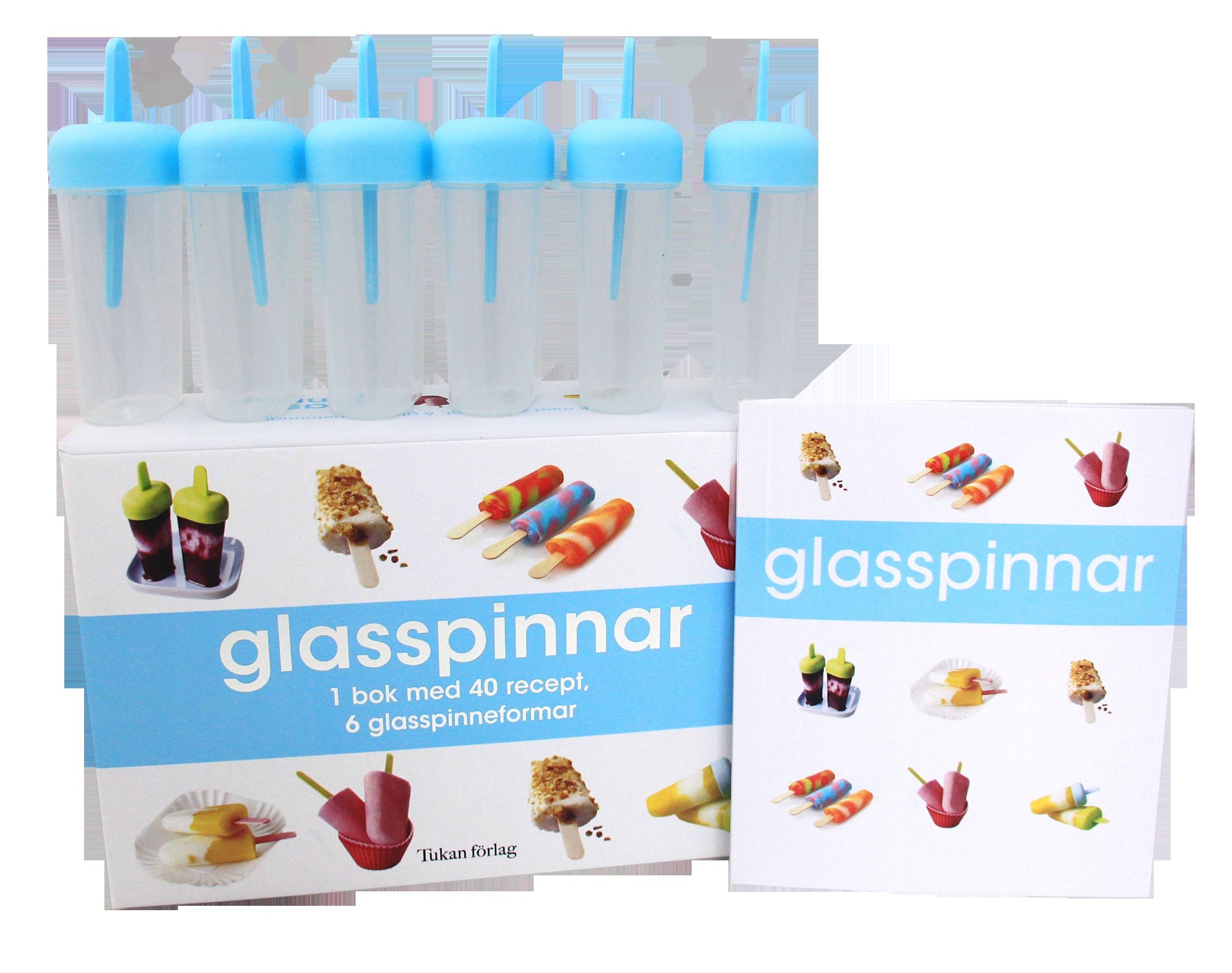 Glasspinnar : en bok med 40 recept, 6 glasspinneformar