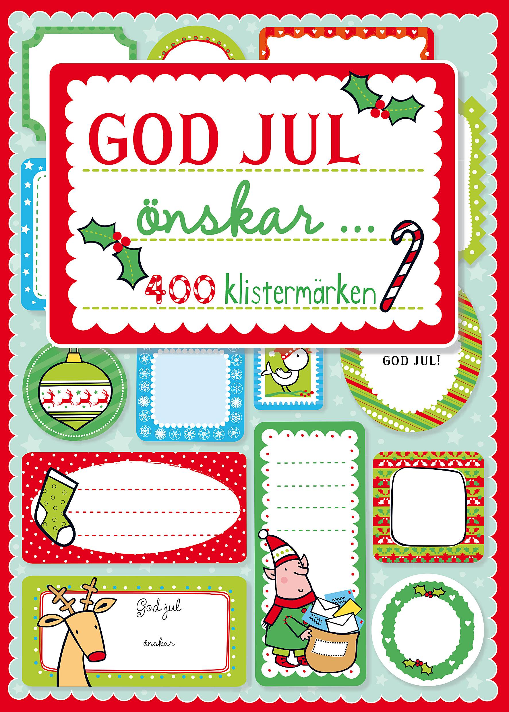 God jul önskar... 400 klistermärken