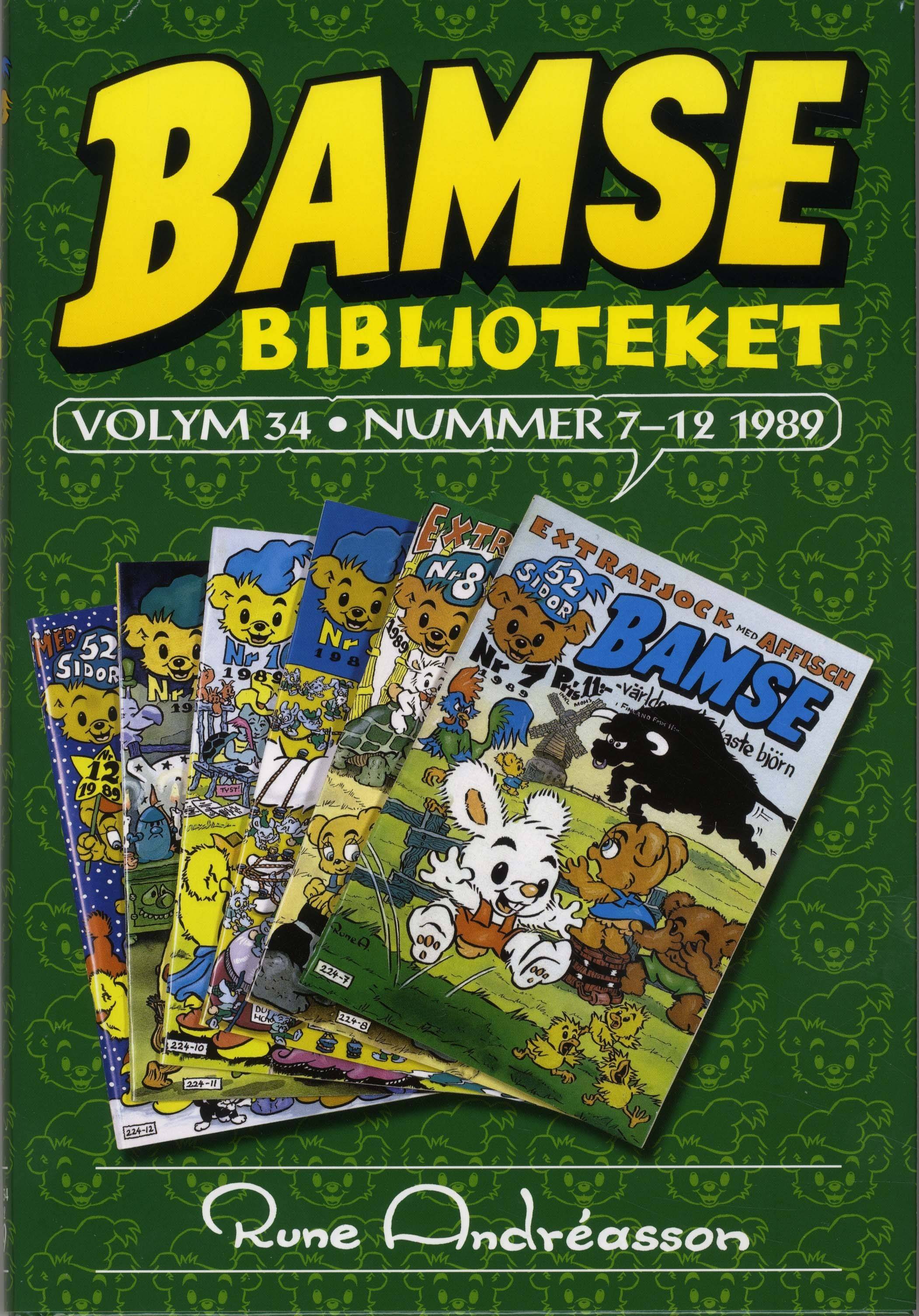 Bamsebiblioteket. Vol 34, nummer 7-12 1989