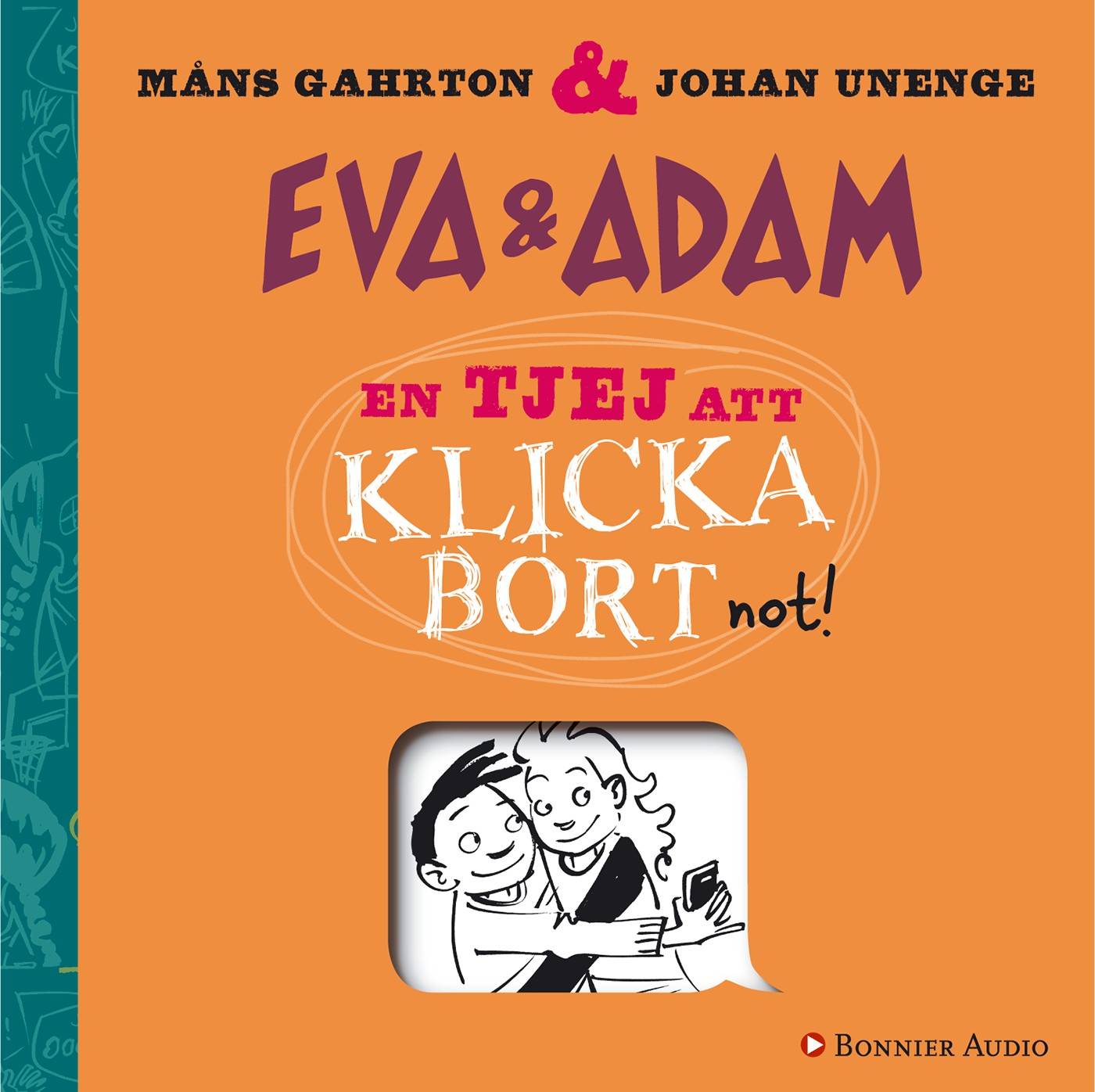 En tjej att klicka bort