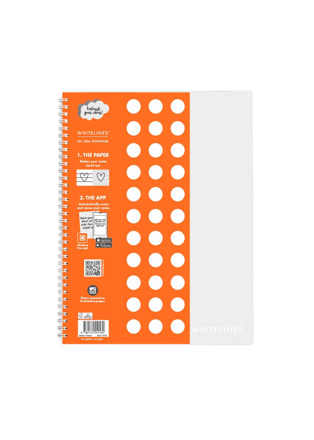 Whitelines Link Kollegieblock A4 Dotted