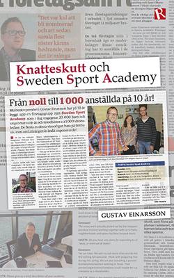 Knatteskutt och Sweden Sport Academy : från 0 till 1000 anställda på 10 år
