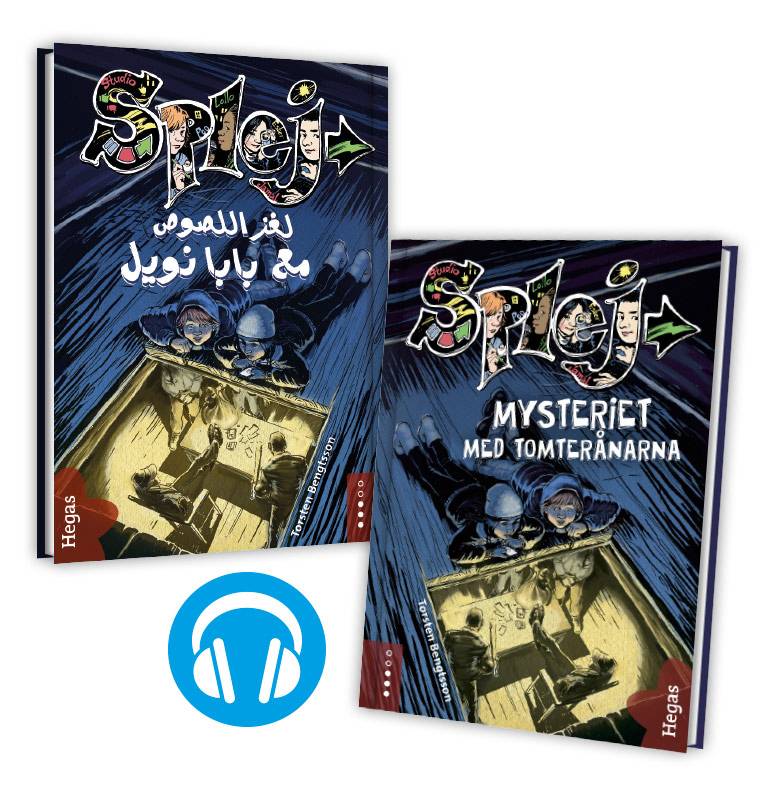 Mysteriet med tomterånarna (Tvillingpaket svenska+arabiska) (Bok+CD)