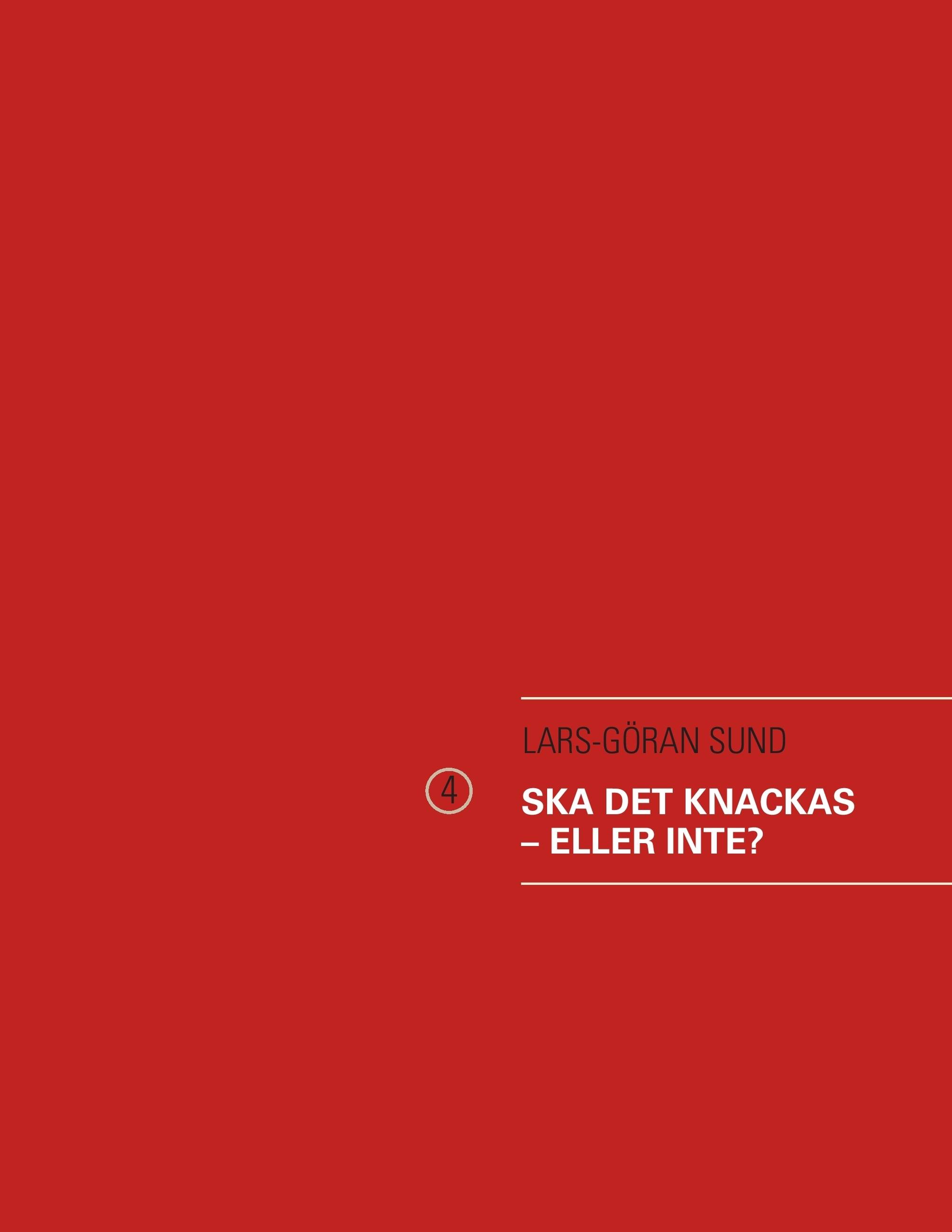 Ska det knackas - eller inte?